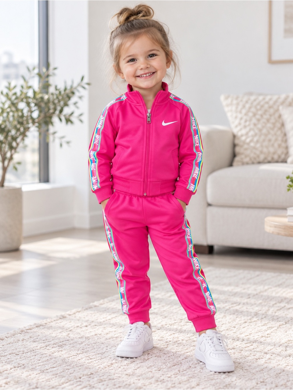 Nike Kids' Girl’s Hot Pink Track Set